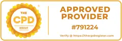 The CPD Group official Approved Provider mark for Alpha Stochastic Research, reference 791224
